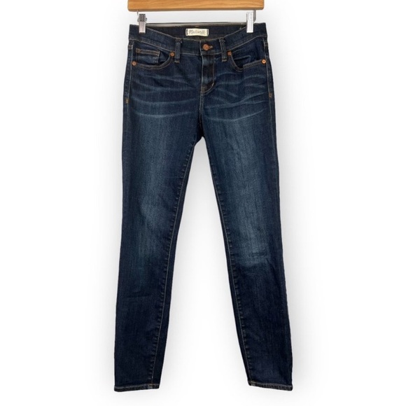Madewell 9” Mid Rise Skinny Jeans Danny Wash Ankle length Style E0259 Sz 27 NWOT - Picture 4 of 16
